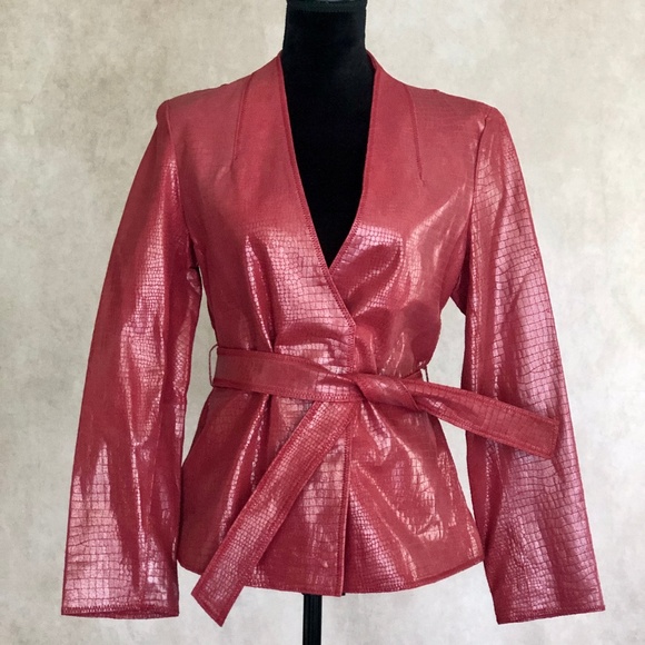 metrostyle Jackets & Blazers - Vintage Red Leather Metrostyle Jacket